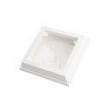 5X5 Neptune Style Vinyl Post Cap for Vinyl Fence and Railing (White) (simple_unboxed)