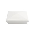 5X5 Neptune Style Vinyl Post Cap for Vinyl Fence and Railing (White) (simple_unboxed)