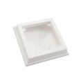 5X5 Neptune Style Vinyl Post Cap for Vinyl Fence and Railing (White) (simple_unboxed)