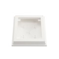 5X5 Neptune Style Vinyl Post Cap for Vinyl Fence and Railing (White) (simple_unboxed)