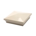 5.625" Neptune Style Vinyl Post Cap for Vinyl Fence and Railing (Almond) (simple6)