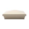 5.625" Neptune Style Vinyl Post Cap for Vinyl Fence and Railing (Almond) (simple6)