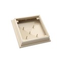5.625" Neptune Style Vinyl Post Cap for Vinyl Fence and Railing (Almond) (simple6)