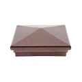 5.625" Neptune Style Vinyl Post Cap for Vinyl Fence and Railing (Antique Copper)