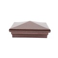 5.625" Neptune Style Vinyl Post Cap for Vinyl Fence and Railing (Antique Copper)