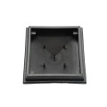 5.625" Neptune Style Vinyl Post Cap for Vinyl Fence and Railing (Hammertone Black) 