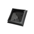 5.625" Neptune Style Vinyl Post Cap for Vinyl Fence and Railing (Hammertone Black) 