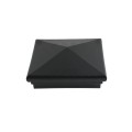 5.625" Neptune Style Vinyl Post Cap for Vinyl Fence and Railing (Hammertone Black) 