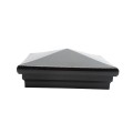 5.625" Neptune Style Vinyl Post Cap for Vinyl Fence and Railing (Hammertone Black) 