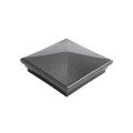 5.625" Neptune Style Vinyl Post Cap for Vinyl Fence and Railing (Hammertone Black) 