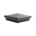 5.625" Neptune Style Vinyl Post Cap for Vinyl Fence and Railing (Hammertone Black) 