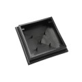 5.625" Neptune Style Vinyl Post Cap for Vinyl Fence and Railing (Hammertone Black) 