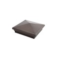6X6 Neptune Style Vinyl Post Cap for Vinyl Fence and Railing (Antique Brown)