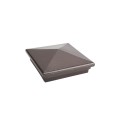 6X6 Neptune Style Vinyl Post Cap for Vinyl Fence and Railing (Antique Brown)