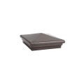 6X6 Neptune Style Vinyl Post Cap for Vinyl Fence and Railing (Antique Brown)