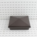 6X6 Neptune Style Vinyl Post Cap for Vinyl Fence and Railing (Antique Brown)