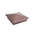 6X6 Neptune Style Vinyl Post Cap for Vinyl Fence and Railing (Antique Copper)