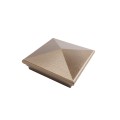 6X6 Neptune Style Vinyl Post Cap for Vinyl Fence and Railing (Antique Gold)