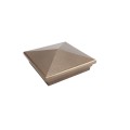 6X6 Neptune Style Vinyl Post Cap for Vinyl Fence and Railing (Antique Gold)