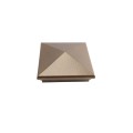 6X6 Neptune Style Vinyl Post Cap for Vinyl Fence and Railing (Antique Gold)
