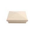 6X6 Neptune Style Vinyl Post Cap for Vinyl Fence and Railing (Beige)