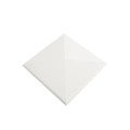 6X6 Neptune Style Vinyl Post Cap for Vinyl Fence and Railing (White)
