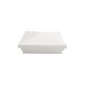 6X6 Neptune Style Vinyl Post Cap for Vinyl Fence and Railing (White)