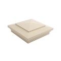 5X5 Cape May Style Vinyl Post Cap for Vinyl Fence and Railing (Almond)
