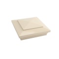 5X5 Cape May Style Vinyl Post Cap for Vinyl Fence and Railing (Almond)