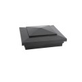 5X5 Cape May Style Vinyl Post Cap for Vinyl Fence and Railing (Hammertone Black)