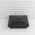 5X5 Cape May Style Vinyl Post Cap for Vinyl Fence and Railing (Hammertone Black)