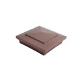 5.625" Cape May Style Vinyl Post Cap for Vinyl Fence and Railing (Antique Copper)