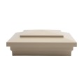 6X6 Cape May Style Vinyl Post Cap for Vinyl Fence and Railing (Almond) (simple6)