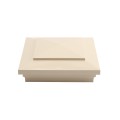 6X6 Cape May Style Vinyl Post Cap for Vinyl Fence and Railing (Beige) (simple6)