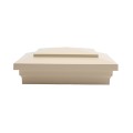 6X6 Cape May Style Vinyl Post Cap for Vinyl Fence and Railing (Beige) (simple6)