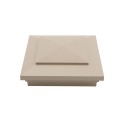 6X6 Cape May Style Vinyl Post Cap for Vinyl Fence and Railing (Khaki)