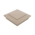 6X6 Cape May Style Vinyl Post Cap for Vinyl Fence and Railing (Khaki)
