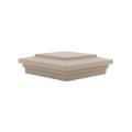 6X6 Cape May Style Vinyl Post Cap for Vinyl Fence and Railing (Khaki)
