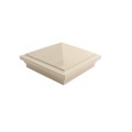 5X5 Haven Style Vinyl Post Cap for Vinyl Fence and Railing (Almond)