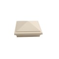 5X5 Haven Style Vinyl Post Cap for Vinyl Fence and Railing (Almond)