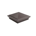 5X5 Haven Style Vinyl Post Cap for Vinyl Fence and Railing (Antique Brown)