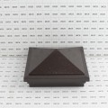 5X5 Haven Style Vinyl Post Cap for Vinyl Fence and Railing (Antique Brown)