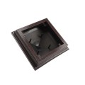 5X5 Haven Style Vinyl Post Cap for Vinyl Fence and Railing (Antique Brown)