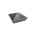 5X5 Haven Style Vinyl Post Cap for Vinyl Fence and Railing (Antique Gray)