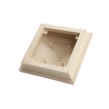 5X5 Haven Style Vinyl Post Cap for Vinyl Fence and Railing (Beige)