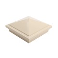 5X5 Haven Style Vinyl Post Cap for Vinyl Fence and Railing (Beige)