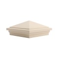 5X5 Haven Style Vinyl Post Cap for Vinyl Fence and Railing (Beige)