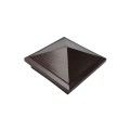 5.625" Haven Style Vinyl Post Cap for Vinyl Fence and Railing (Antique Brown)