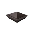 5.625" Haven Style Vinyl Post Cap for Vinyl Fence and Railing (Antique Brown)