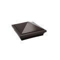 5.625" Haven Style Vinyl Post Cap for Vinyl Fence and Railing (Antique Brown)